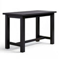 Czarny stolik konsolowy z litego drewna sosnowego, 120 x 40 x 74 cm